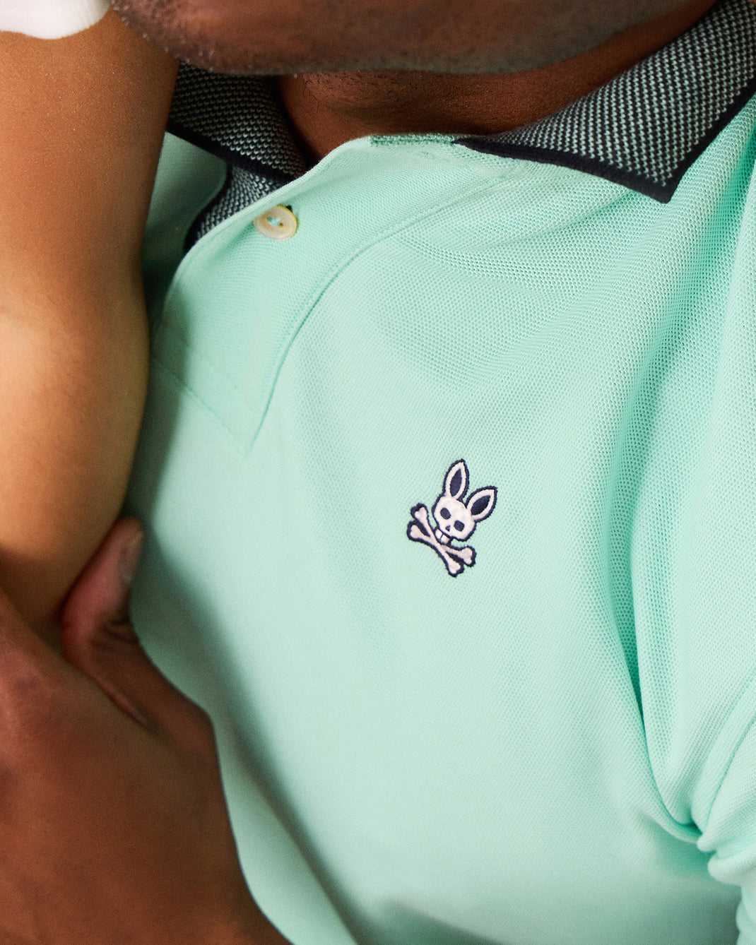 Polos Psycho Bunny Southport Pique Polo Shirt Beach Glass Homme | SMU-24122691